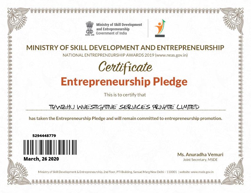 Entrepreneurship Pledge.