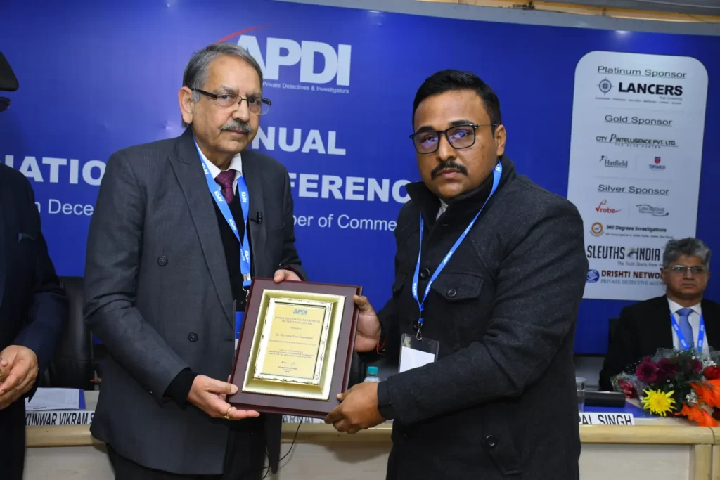 Receiving award for apdi.